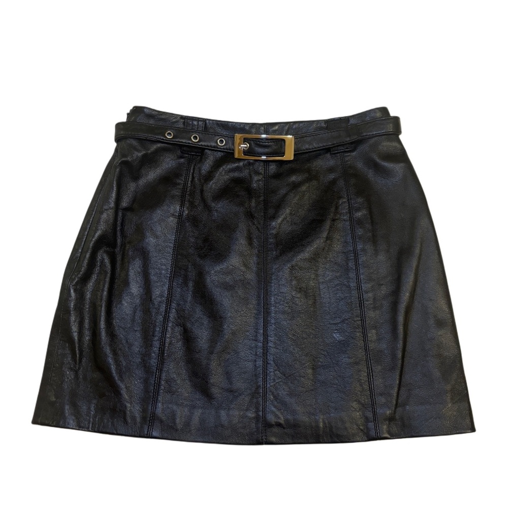 vintage wilson's leather mini skirt